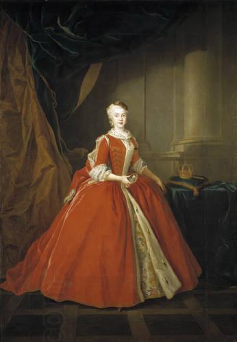 Louis de Silvestre Portrait of the Princess Maria Amalia of Saxony in Polish costume.